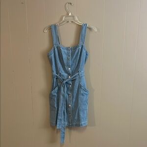 Evereve Oceanwash Denim Dress